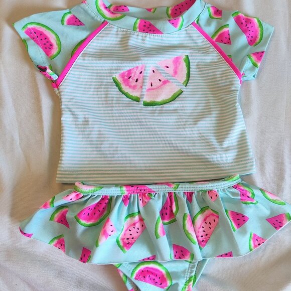 Lemon Kiss Watermelon 2 Piece Bathing Suit 12 Month Swimsuit Swimming - Picture 1 of 6